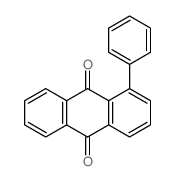 9,10-Anthracenedione,1-phenyl- Structure