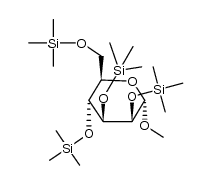 Methyl 2-O,3-O,4-O,6-O-tetrakis(trimethylsilyl)-α-D-mannopyranoside structure