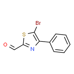 5-Bromo-4-phenylthiazole-2-carbaldehyde structure