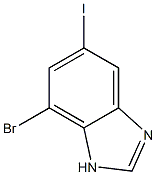 7-Bromo-5-iodo-1H-benzoimidazole Structure