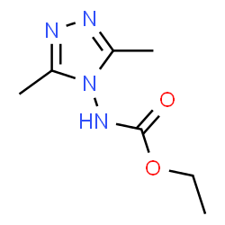 Carbamic acid,(3,5-dimethyl-4H-1,2,4-triazol-4-yl)-,ethyl ester (9CI)结构式