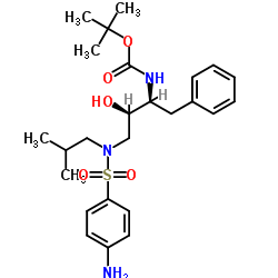 [(1S,2R)-1-苄基-2-羟基-3-[异丁基-[(4-氨基苯基)磺酰基]氨基] 丙基]氨基甲酸叔丁酯图片