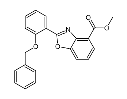 methyl 2-(2-phenylmethoxyphenyl)-1,3-benzoxazole-4-carboxylate Structure