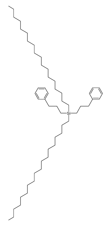 dioctadecyl-bis-(3-phenyl-propyl)-silane Structure