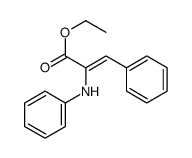 ethyl 2-anilino-3-phenylprop-2-enoate结构式