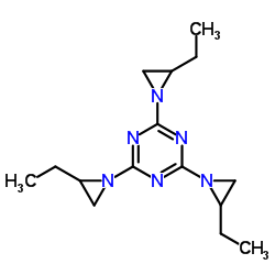 2,4,6-tris(2-ethylaziridin-1-yl)-1,3,5-triazine结构式