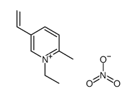 5-ethenyl-1-ethyl-2-methylpyridin-1-ium,nitrate结构式