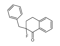 2-benzyl-2-fluoro-3,4-dihydronaphthalen-1-one结构式