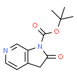 2-氧代-2,3-二氢-1H-吡咯并[2,3-c]吡啶-1-羧酸叔丁酯结构式