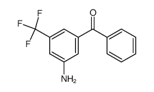 (3-amino-5-(trifluoromethyl)phenyl)(phenyl)methanone结构式