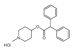(1-methylpiperidin-1-ium-4-yl) 2,2-diphenylacetate,chloride结构式