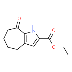 Ethyl 8-Oxo-1,4,5,6,7,8-hexahydrocyclohepta[b]pyrrole-2-carboxylate Structure