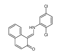 1-[(2,5-dichloroanilino)methylidene]naphthalen-2-one结构式