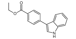 ethyl 4-(1H-indol-3-yl)benzoate结构式