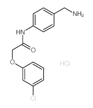 N-[4-(aminomethyl)phenyl]-2-(3-chlorophenoxy)acetamide structure