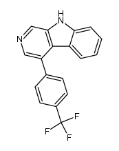 4-(p-trifluoromethylphenyl)-β-carboline结构式