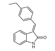 (4-ethylbenzylidene)indolin-2-one Structure