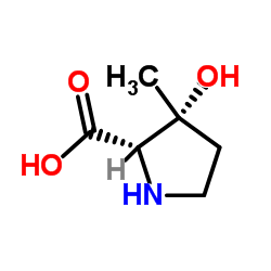 L-Proline, 3-hydroxy-3-methyl-, (3R)- (9CI)结构式