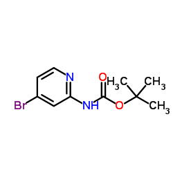tert-Butyl (4-bromopyridin-2-yl)carbamate structure