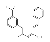 N-[α-Methyl-m-(trifluoromethyl)phenethyl]-3-phenylpropenamide Structure