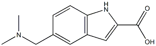 5-((dimethylamino)methyl)-1H-indole-2-carboxylic acid结构式