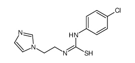 1-(4-chlorophenyl)-3-(2-imidazol-1-ylethyl)thiourea结构式