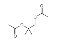 (2-acetyloxy-2-methylpropyl) acetate Structure