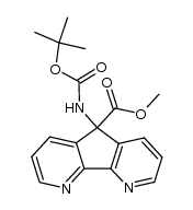 methyl N-tert-butoxycarbonyl-9-amino-4,5-diazafluorene-9-carboxylate Structure