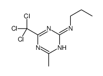 4-methyl-N-propyl-6-(trichloromethyl)-1,3,5-triazin-2-amine结构式