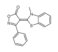 4-(3-methyl-1,3-benzothiazol-2-ylidene)-3-phenyl-1,2-oxazol-5-one结构式