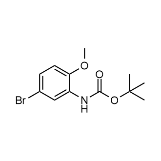 Tert-butyl(5-bromo-2-methoxyphenyl)carbamate structure