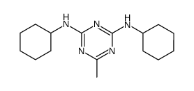 N,N'-dicyclohexyl-6-methyl-[1,3,5]triazine-2,4-diamine Structure