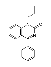 1-allyl-4-phenyl-1H-quinazolin-2-one结构式