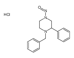 1-benzyl-4-nitroso-2-phenylpiperazine,hydrochloride Structure