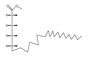 [2R,4R,6R,8R,(-)]-2,4,6,8-Tetramethyloctacosanoic acid methyl ester Structure