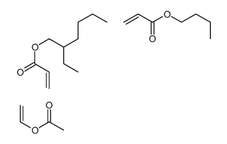 butyl prop-2-enoate,ethenyl acetate,2-ethylhexyl prop-2-enoate结构式