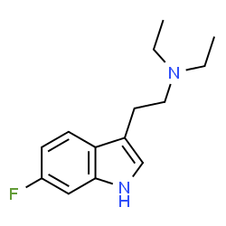 1H-Indole-3-ethanamine, N,N-diethyl-6-fluoro- structure