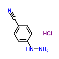 4-Hydrazinylbenzonitrile chlorhydrate structure