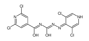 N1-[(2,6-DICHLORO-4-PYRIDYL)CARBONYL]-2-(3,5-DICHLORO-4-PYRIDYL)HYDRAZINE-1-CARBOXAMIDE结构式