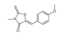 5-[(4-methoxyphenyl)methylidene]-3-methyl-2-sulfanylidene-1,3-thiazolidin-4-one结构式