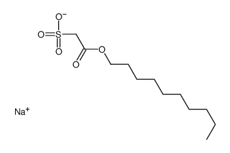 sodium 2-(decyloxy)-2-oxoethane-1-sulphonate结构式