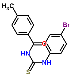 1-(4-BROMOPHENYL)-3-(4-METHYLBENZOYL)THIOUREA structure