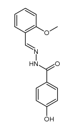 4-hydroxy-N'-(2-methoxybenzylidene)benzohydrazide结构式