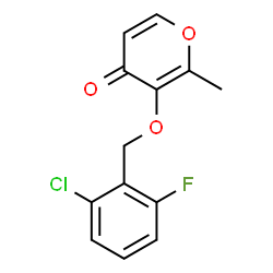 3-[(2-Chloro-6-fluorobenzyl)oxy]-2-methyl-4H-pyran-4-one Structure