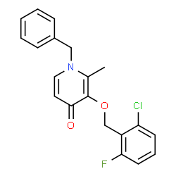 1-Benzyl-3-[(2-chloro-6-fluorobenzyl)oxy]-2-methyl-4(1H)-pyridinone picture