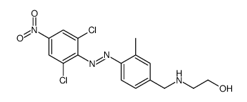 2-[[4-[(2,6-dichloro-4-nitrophenyl)azo]-3-methylphenyl]methylamino]ethanol Structure