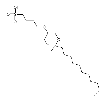 4-[(2-methyl-2-undecyl-1,3-dioxan-5-yl)oxy]butane-1-sulfonic acid结构式