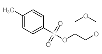 Benzenesulfonic acid,4-methyl-, 1,3-dioxan-5-yl ester structure