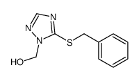 5-Benzylthio-1H-1,2,4-triazole-1-methanol structure