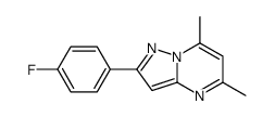 2-(4-fluorophenyl)-5,7-dimethylpyrazolo[1,5-a]pyrimidine结构式